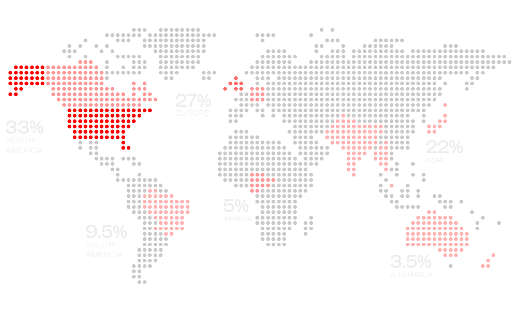 Bankless audience world map